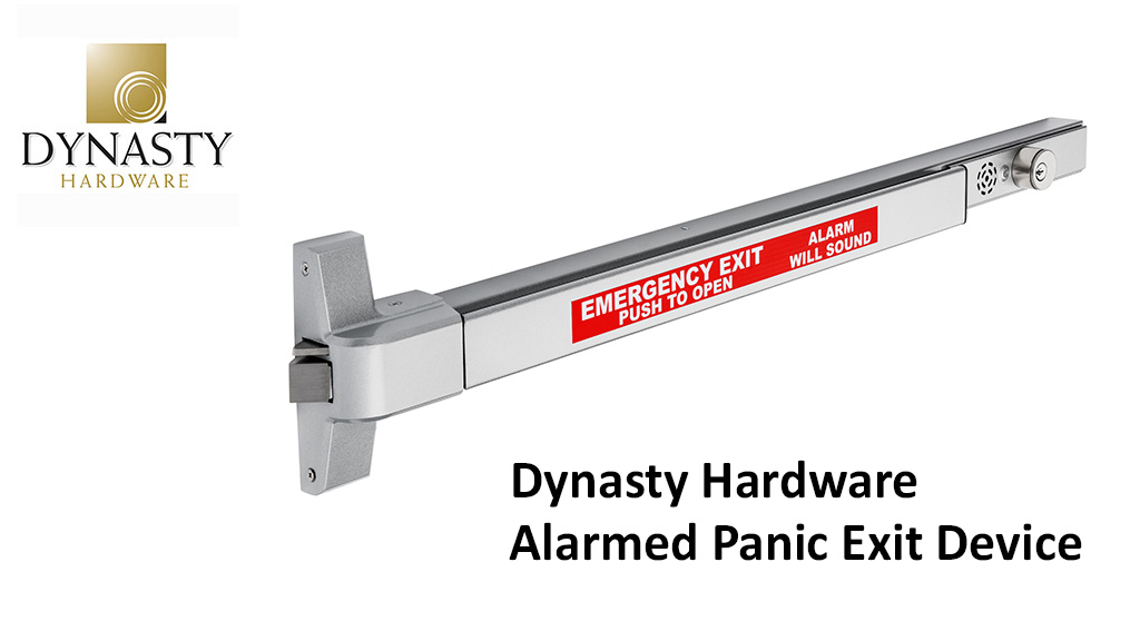 Commercial Door Push Bar Panic Exit Device with Alarm Sprayed Aluminum
