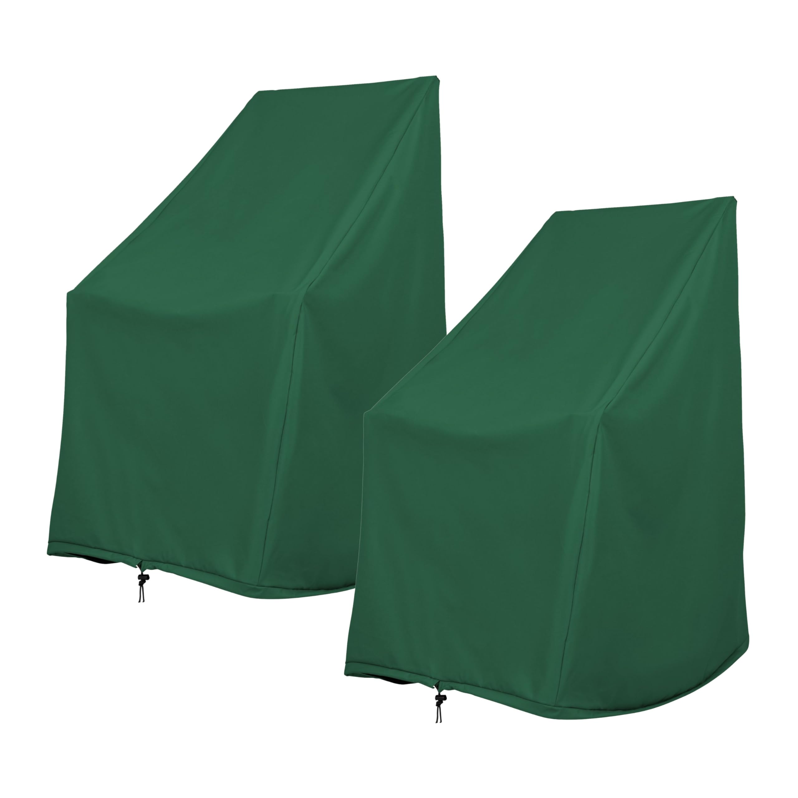 Shine Company Weatherproof Outdoor Rocking Chair Cover Set of 2, 100% Woven Polyester, Elastic Cord with Toggle, Hunter Green, 2-Pack Image Shine Company Weatherproof Outdoor Rocking Chair Cover Set of 2, 100% Woven Polyester, Elastic Cord with Toggle, Hunter Green, 2-Pack Image