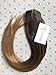 22” Thick Long Straight One Piece Clip in on Hair Extensions Brown Blonde Ombre Hairpieces with 5 Clips (22