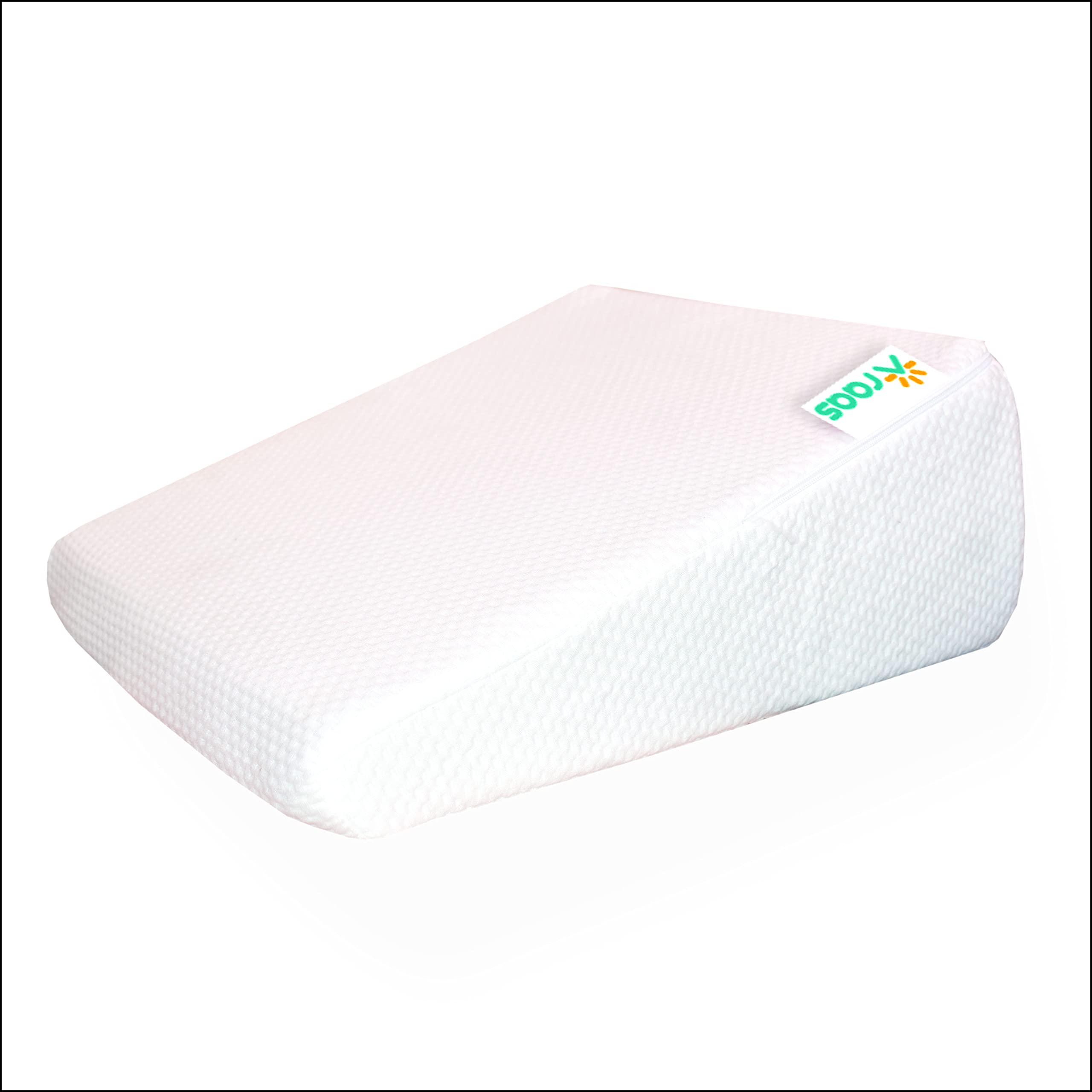 Wedge Pillow - Perfect Support Pillow - Ideal Memory Foam Pillow for Sleeping - Elevated Comfort Pillow for Lower Back Pain, Plus to Relieve Acid Reflux with Removeable Zip Cover