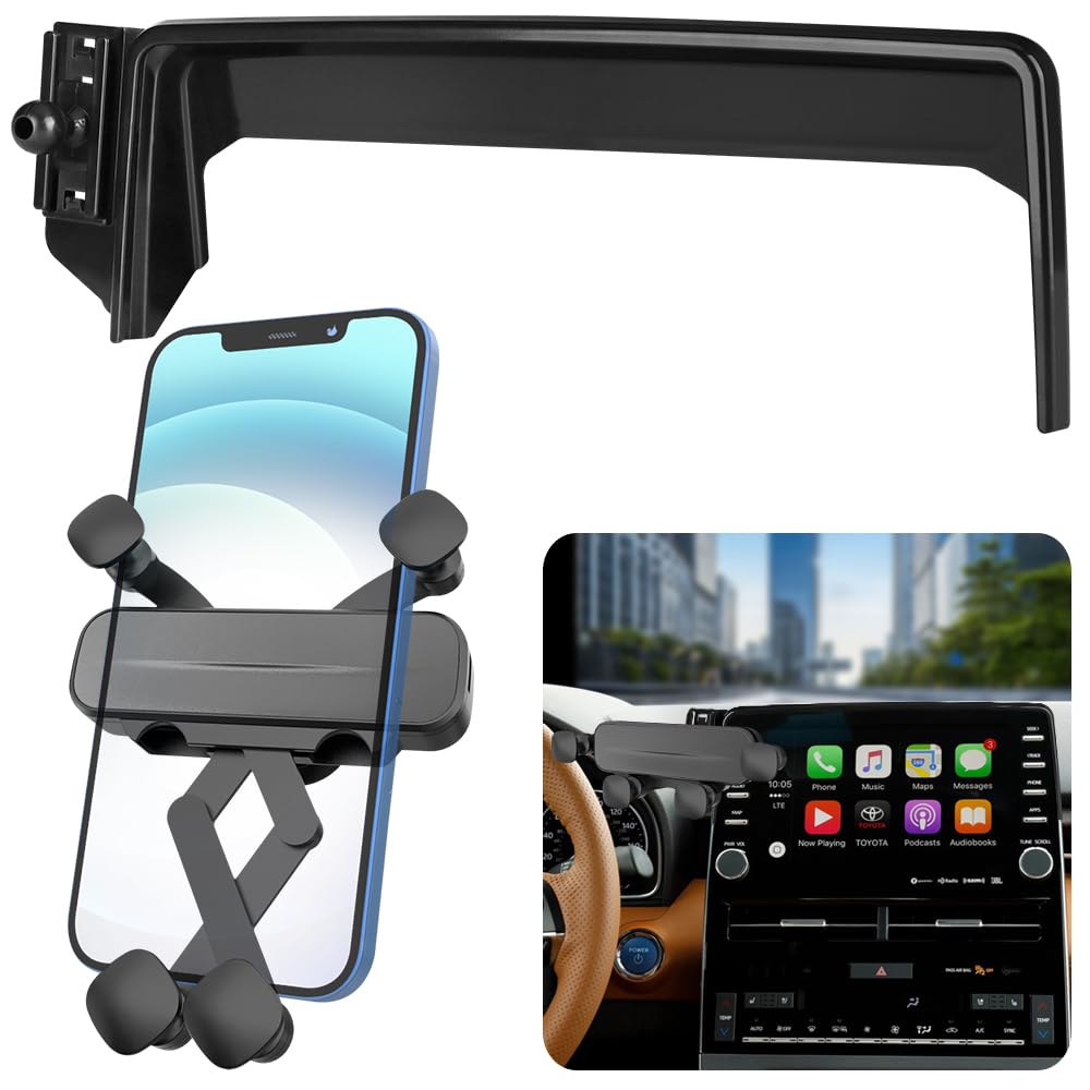 Photo 1 of LUNQIN Car Phone Holder Mount for Toyota Avalon 2019 2020 2021 2022 Auto Accessories Navigation Screen Bracket Interior Decoration Mobile Cell Phone Mount