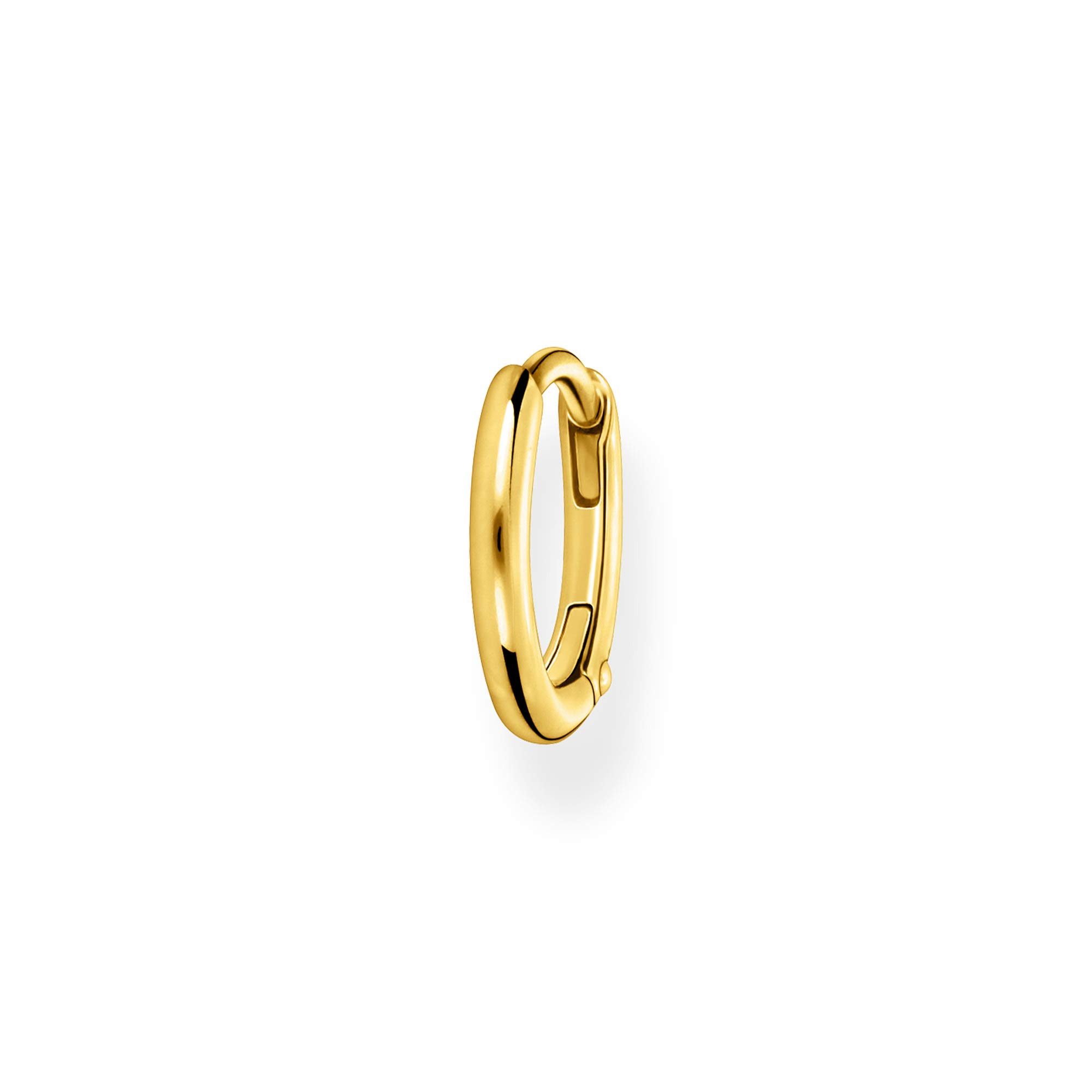 THOMAS SABO Single hoop earring classic gold 925 Sterling Silver, 18k Yellow Gold Plating