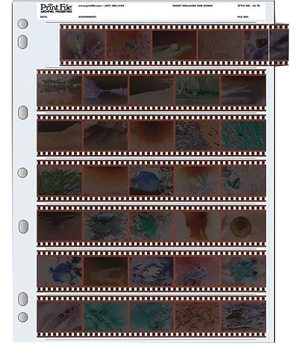 100 Archival Print File 35-7BXW フィルムファイル Print File 35-7B 35mm Negative Preserver Pages - 25 sheets