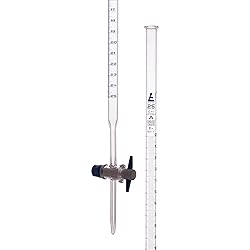 EISCO Borosilicate Burette, Straight Bore, PTFE
