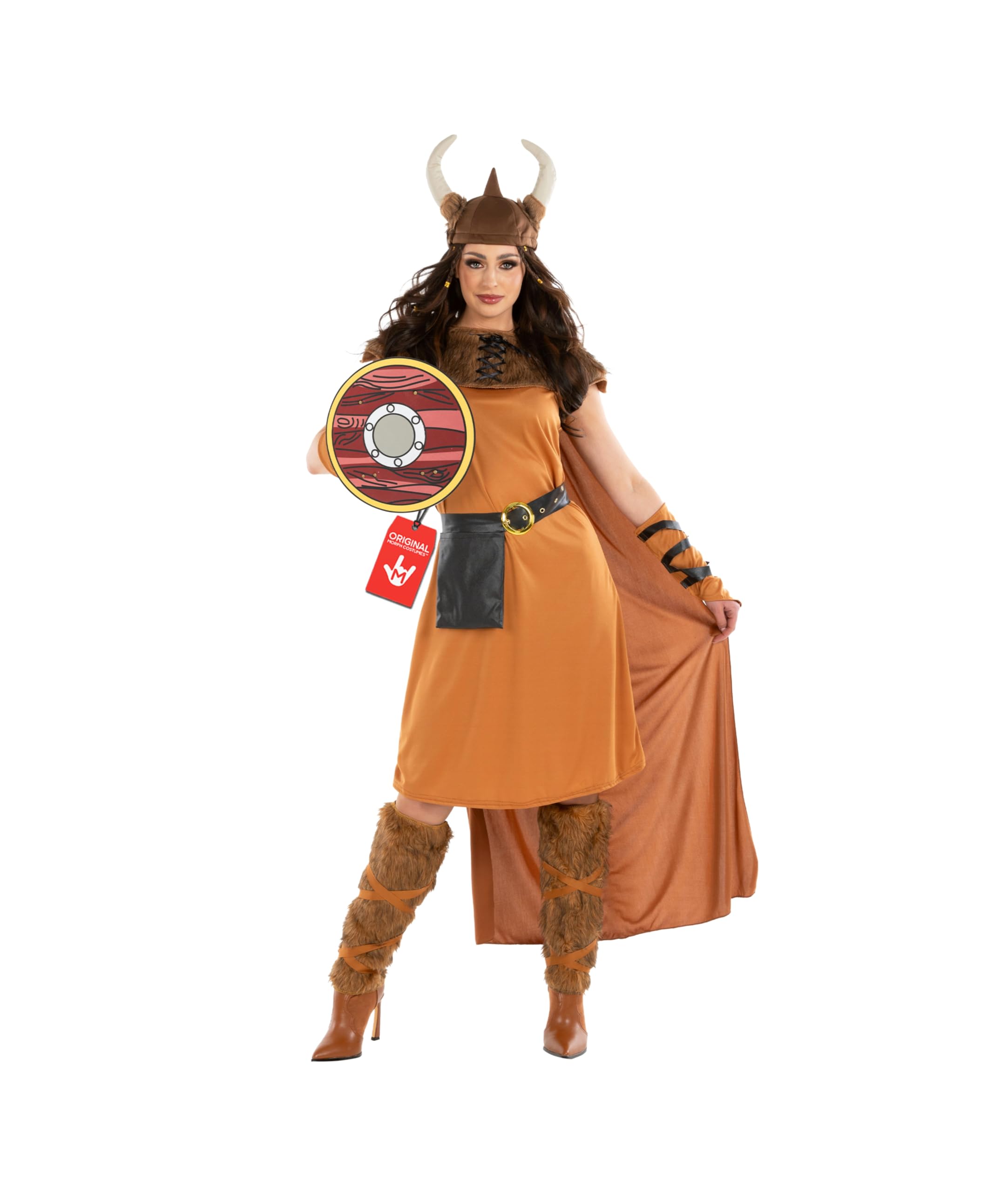 Fun Shack Viking Costume For Women - Warrior Dress Outfit - Ladies Viking Dress - Historical Costume Accessory, Medium
