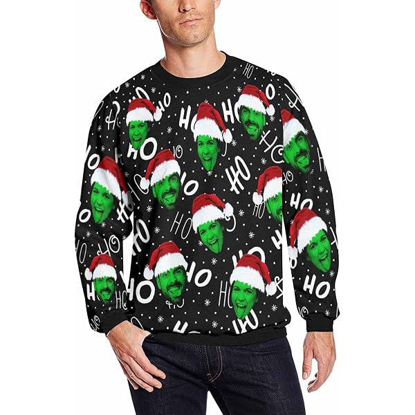 Custom Ugly Christmas Sweater With Your Face - Personalized Funny Hoodie For Men & Women