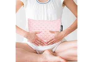 LYMOI Abdominal Surgery Pillow with Pocket, Hysterectomy Pillow Post Surgery, Hysterectomy Recovery Must Haves, Recovery Pillow Gifts for Tummy Tuck C-Section Surgery, Ice/Hot Pack Not Included (Pink)