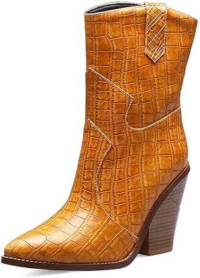 botas vaqueras de mujer con tacon alto