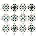 DIY Conchos Button Crystal Leathercraft Conchos with Screw (Color 3, 12 PCS)