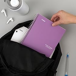Five Star Spiral Notebook, 2 Subject, College