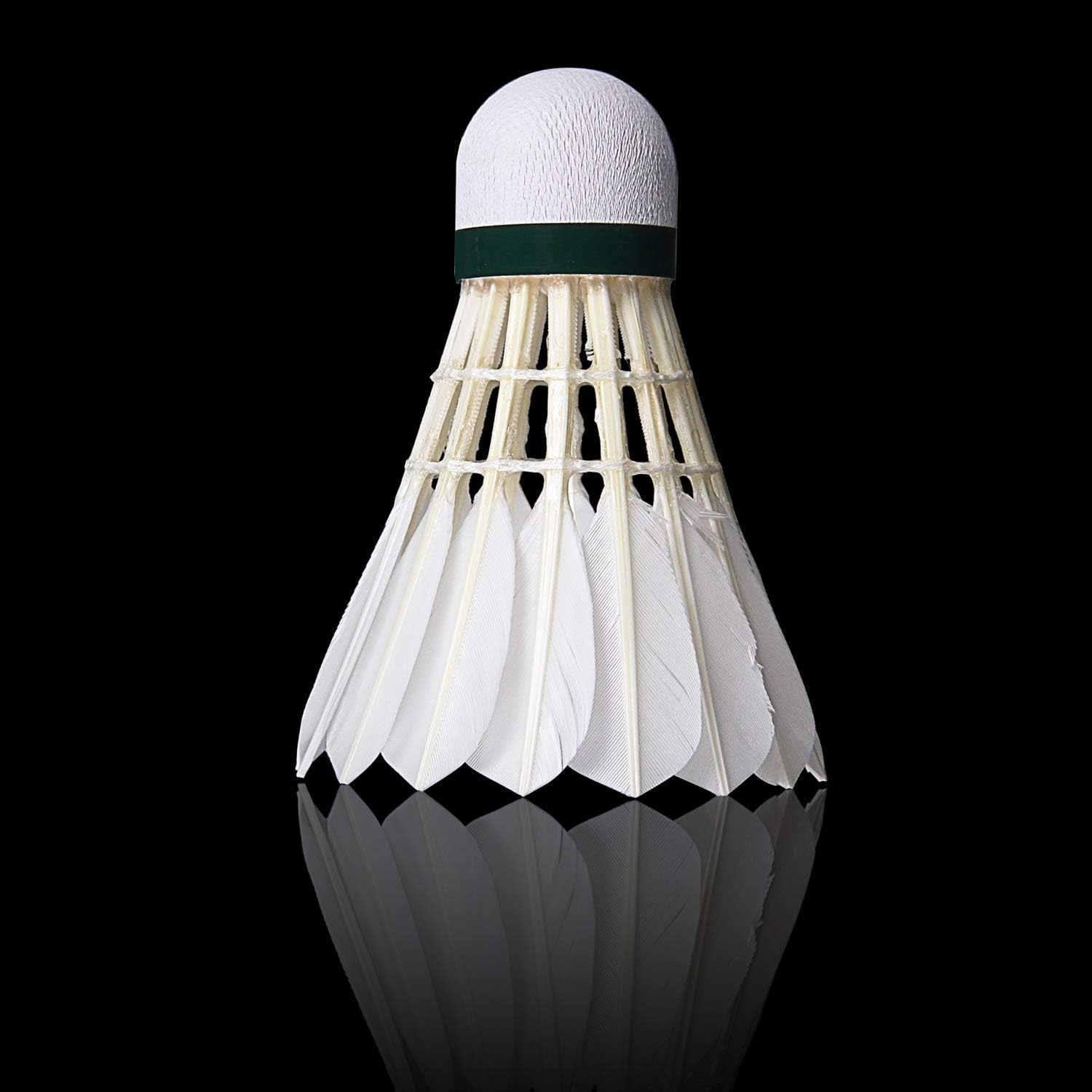 KEVENZ Goose Feather Badminton Shuttlecocks with Great Stability and Durability, High Speed Badminton Birdies-12PK (White) : Sports & Outdoors