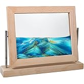 Vindar Dynamic Sand Art Picture, Moving Sand Art Picture, Desktop Motion Sandscape for Home/Office Decor, Relaxing & Stress Relief Gift