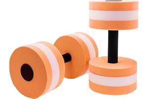 2PCS High-Density EVA-Foam Dumbbell, Aquatic Exercise Dumbells for Water Aerobics Aqua Therapy Pool Fitness Water Exercise