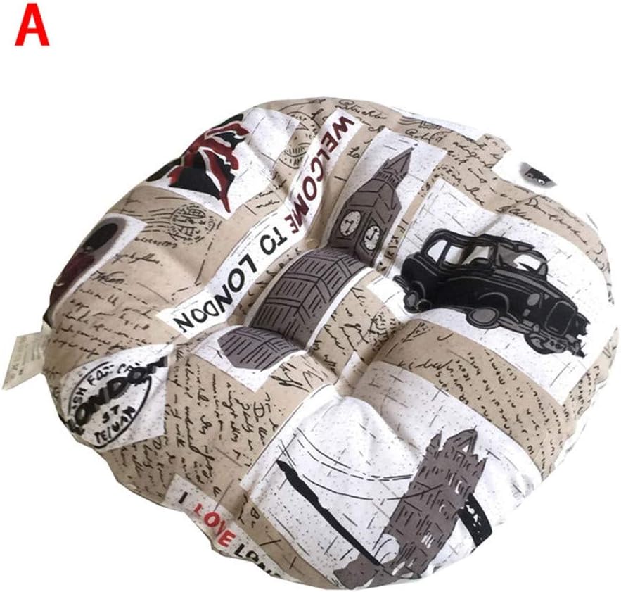 Nesee Cotton Chair Pad, Chair Cushion Round Cotton Upholstery Soft Padded Cushion Pad Office Home Or Car Seat Cushion