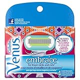 Gillette Venus Embrace Razor Blade Refills, 4 Ct TEJ