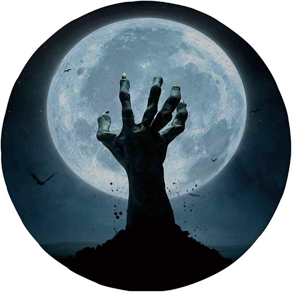 Rubber Round Mouse Pad Halloween Decorations Zombie Amazon Co Uk Electronics