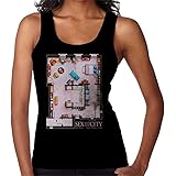 Buffy The Vampire Slayer House Floor Plan Women S Vest Amazon Co