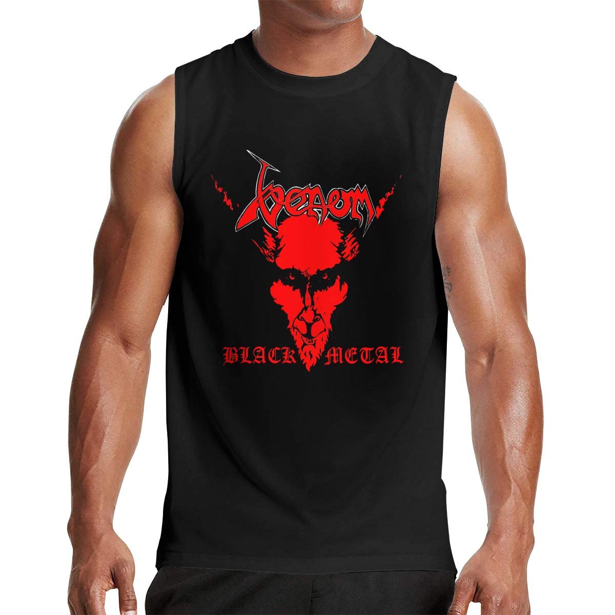 Venom Band S Sleeveless T Shirt Musical Graphic Sleeveless Top Black Seknovelty