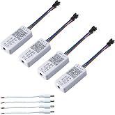4-Pack Sp110e Led Controller for Ws2812b Ws2811 Sk6812RGBW Led RGB Lights | Sp110e Led Hue, Ws2812b Controller, 5-24V, iOS/Android App Wireless Remote Control 1024 pixels