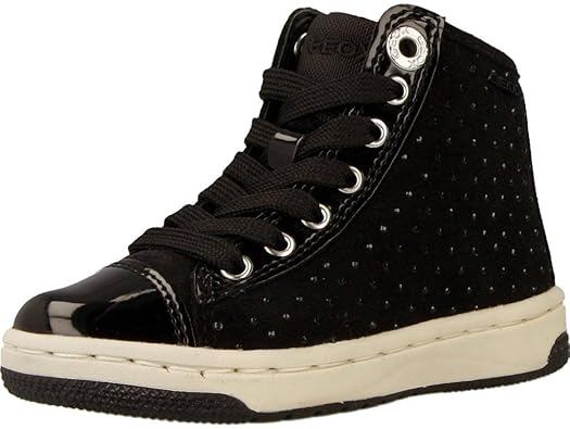 girls black high top trainers