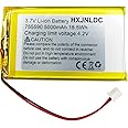 HXJNLDC DC 3.7V 5000mAh 755590 li-ion Lithium Ion Polymer Battery Replacement for DIY 3.7-5V Electronic Products with Built-in 2-Wire Battery Replacement, Mobile Energy Storage Power Supply
