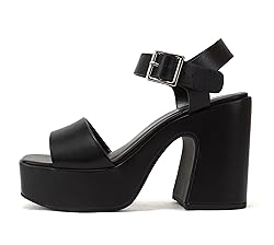 Soda LAUNCH ~ Women Open Toe Ankle Strap Platform
