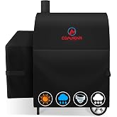 Comnova Grill Cover for Char Griller Barrel Grills without Side Fire Box &ndash; 600D Outdoor Charcoal Grill Cover for Char Griller Grills Fits 2121 2828 2727 2929 1329 2799 Models - 46"L x 23"W x 48.5"H