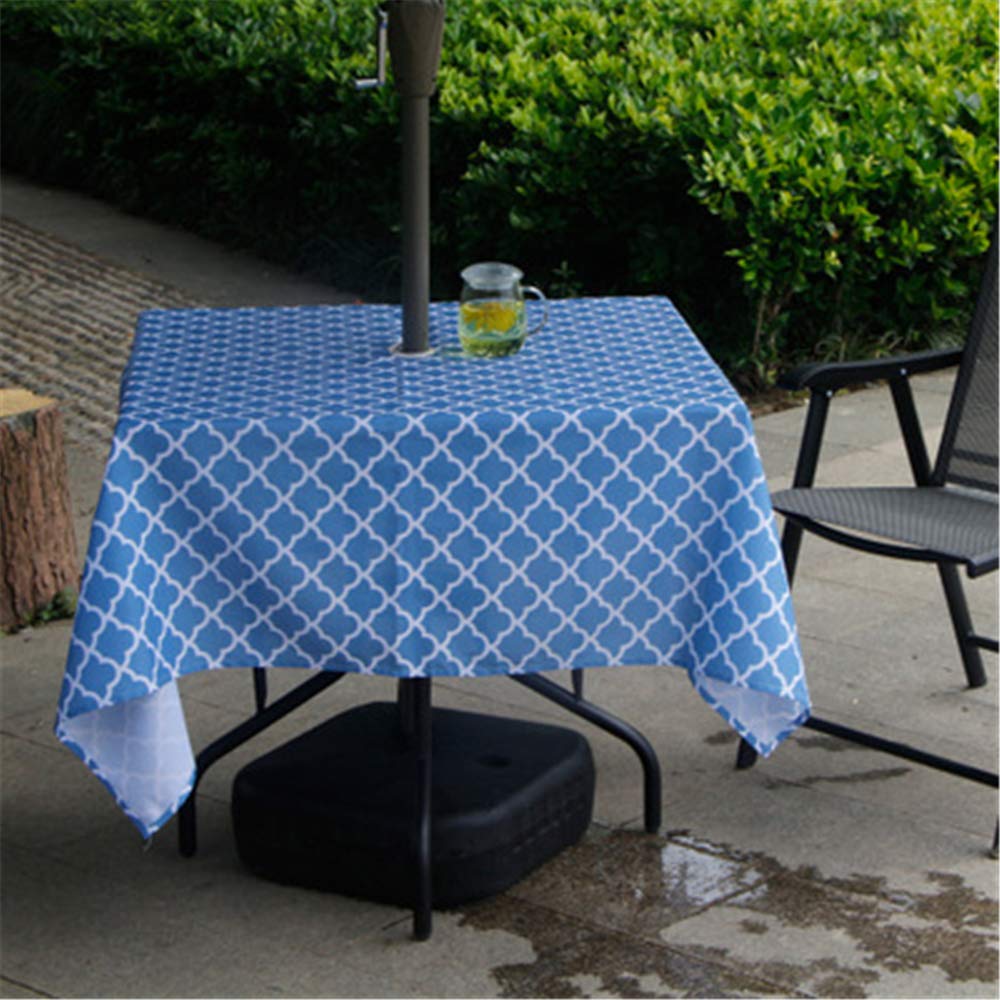 Tableware Serving Linen Tablecloth Zipper Round Waterproof