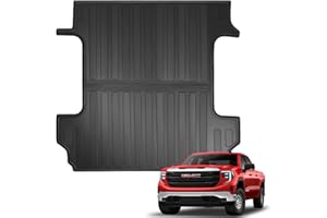 VABGSTU Vagbstu Truck Bed Mat Compatible with 2019-2024 2025 Chevy Silverado/GMC Sierra 1500 Accessories 5'8'' Vehicle Bed,Truck Bed Liner Perfectly Flush All Weather Protection TPE Pickup Cargo Mat