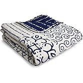 Lush Decor Monique Throw, 50 x 60-inch, Blue