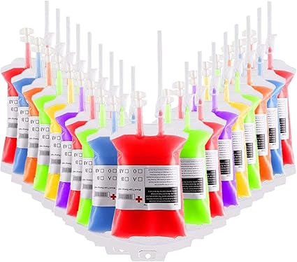 Amazon Com Halloween Blood Bags Drink Container Vampire Zombie