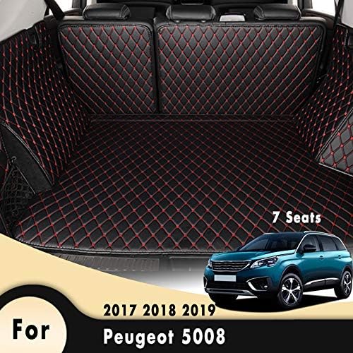 HCDSUSN Car Floor Trunk Carpet Rugs Mats Automobile Accessories Car Styling Mat Rug,for Peugeot 5008 MK2 (7 Seats) 2017 2018 2019