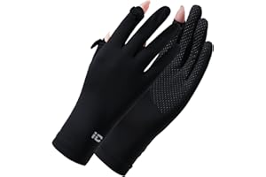 SUJAYU Ultra Thin Full Finger UV Protection Driving Gloves for Women, Ice Silk UV Summer Gloves