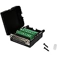 TwinkleBay DB25 Connector to Wiring Terminal Db25 Breakout Board Solder-Free (Male Adapter with Case)