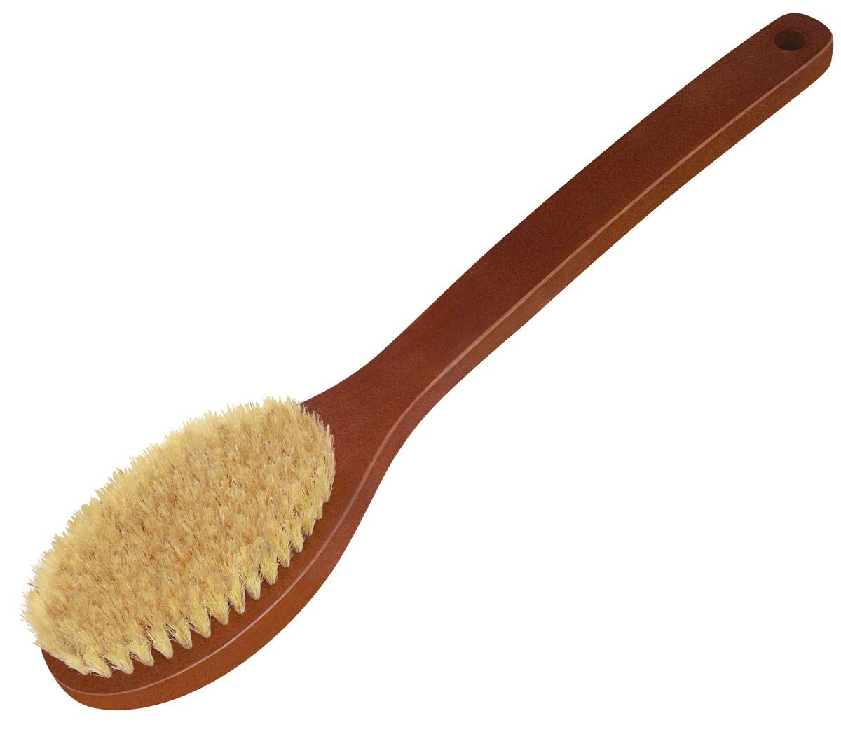 Croll & Denecke Stained Long Handled Curved Bath Brush