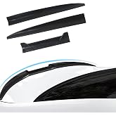 CTMAOYI for Car Rear Trunk Spoiler Tail Universal,Modification Tail Wing Universal,3-Section Adjustable and Cuttable Rear Window Top Roof Spoiler Wing,40-55 inches (Black)