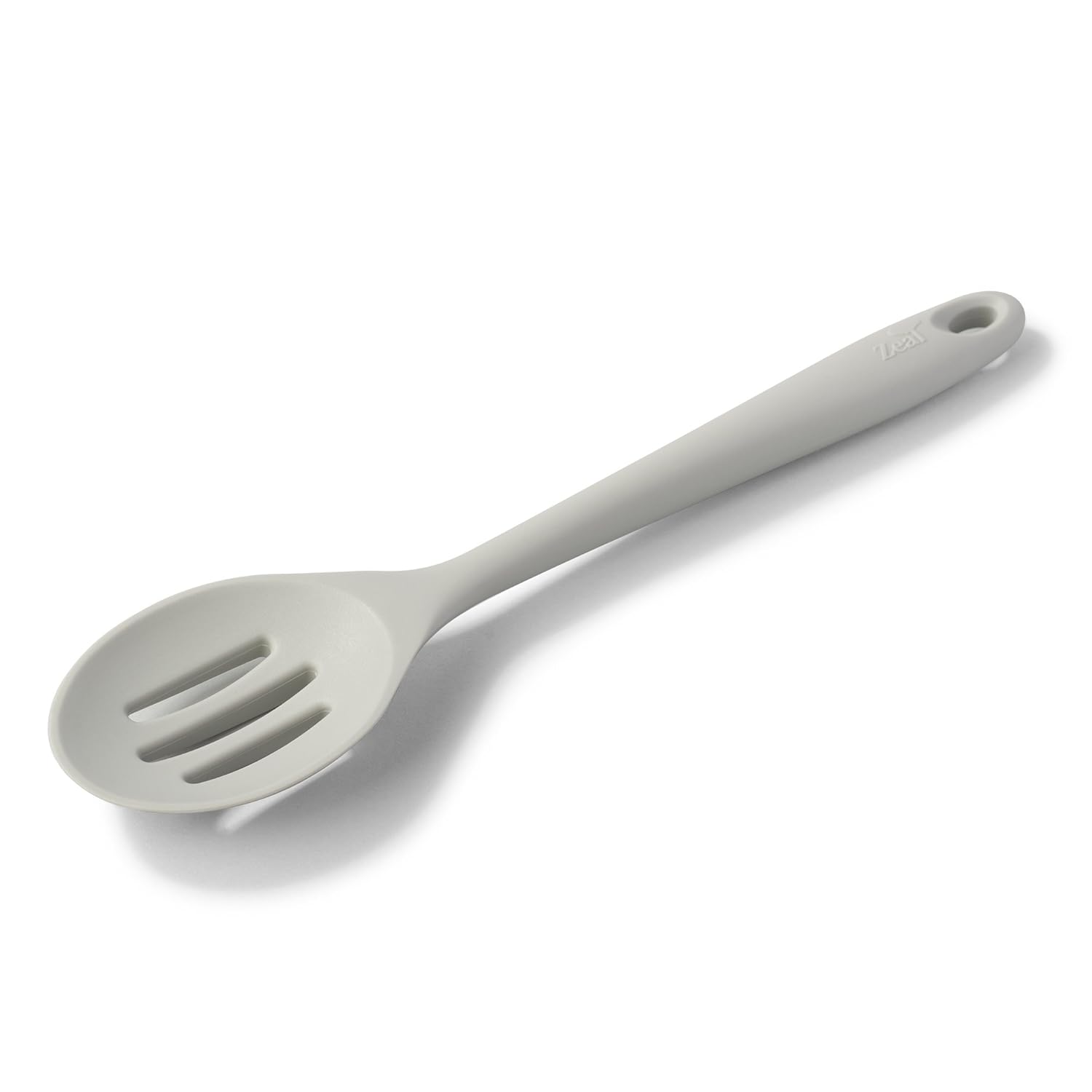 Zeal Silicone NonStick Slotted Spoon (28cm) French Grey, 28 cm