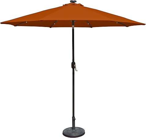 Amazon Com Island Umbrella N5424tc Mirage Fiesta Octagonal Market Umbrella 9 Ft Terra Cotta Olefin Garden Outdoor