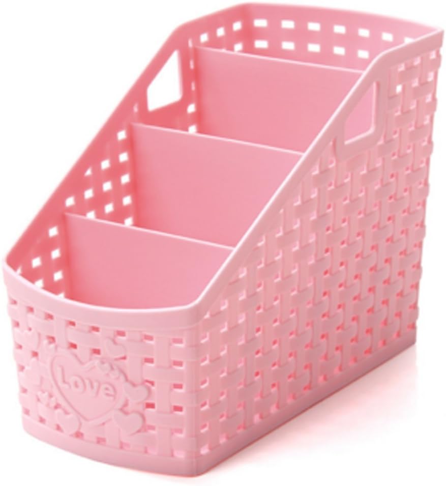 Vi.yo Desk Storage Container Organizer Plastic 4 Compartments Desktop