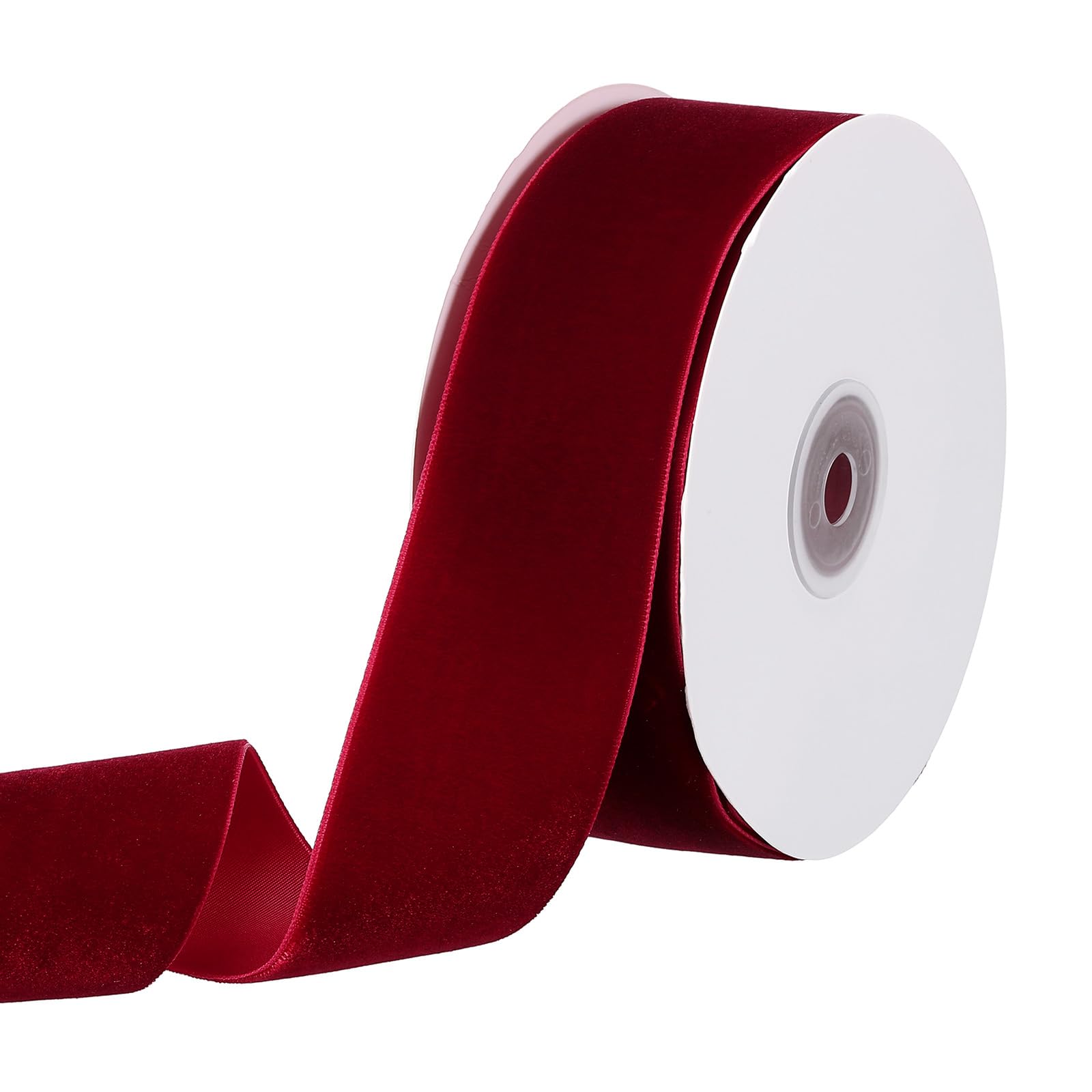 PATIKIL Velvet Ribbon 1-1/2 Inch 10 Yard, 1 Roll Polyester Single Face Spool for Gift Wrapping Wedding Flower Bouquet Bow Handmade Craft Decorations, Burgundy