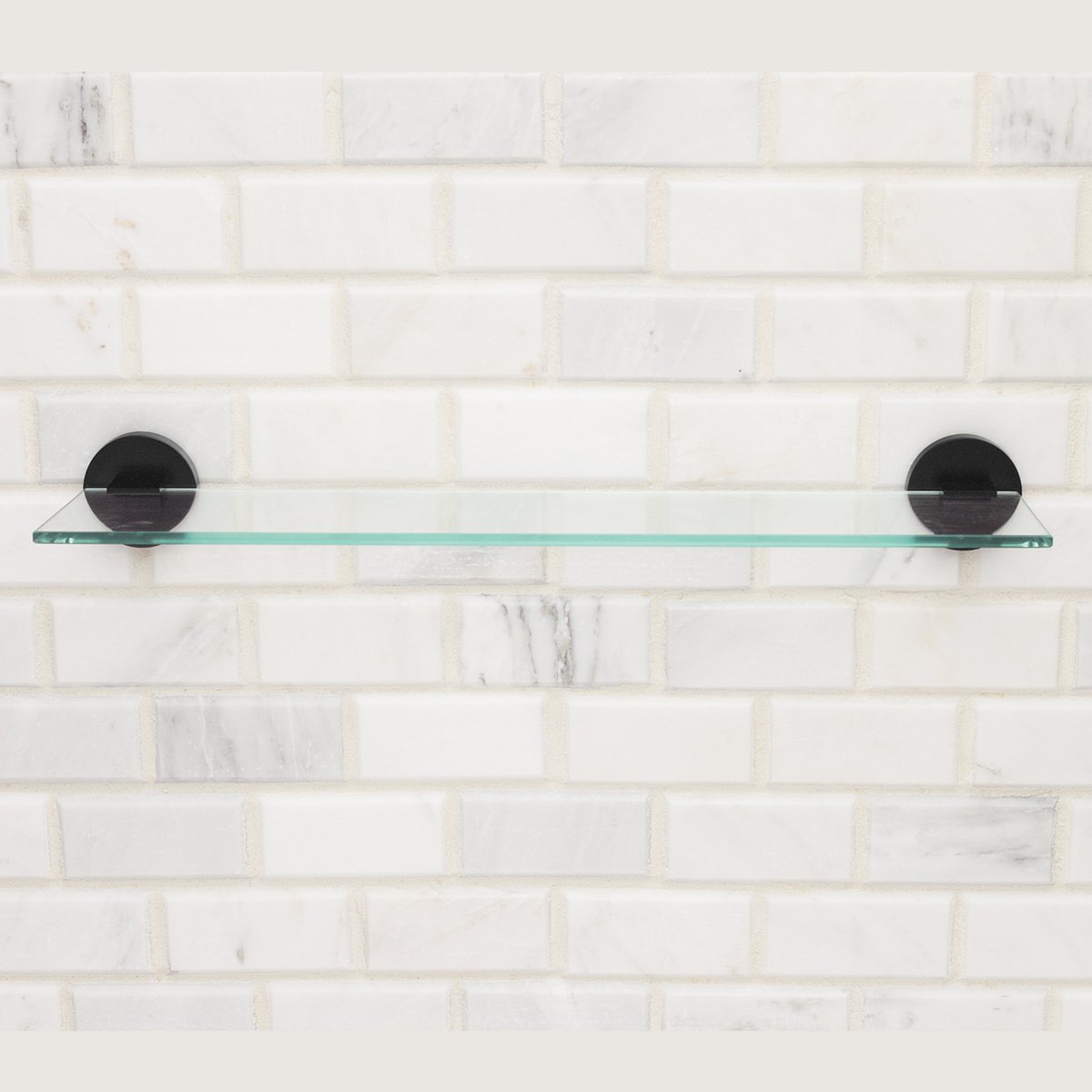 Speakman SA-1209-MB Neo Glass Bathroom Shelf, Matte Black