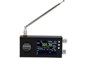 Portable SSB Shortwave Radio Receiver, Full Band Radio SW CB VHF UHF WX AIR LW MW SSB FM AM Receiver 3.2in LCD Display, Dual 