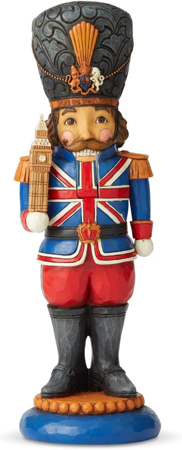 Nutcrackers - Enesco Jim Shore Heartwood Creek Santa's Around The World British Nutcracker Figurine, 9.84 Inch, Multicolor