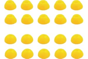 RACOFSB 5 Sets Pro Fingerboard Bushings 75A 80A Good Rebound Urethane Material for Professional Fingerboard Trucks (75A Yellow)