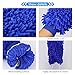 INTEY Car Wash Mitt, Car Cleaning Kit, 2 Packs Microfiber Chenille Wash Glove with 27x12 Inch Towel, Blue
