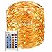 LED String Lights 99ft 300 LEDs String Lights Dimmable with Remote Control, Waterproof Lights for Bedroom, Parties, Garden, Wedding, Yard, (Copper Wire Lights, Warm White99ft)