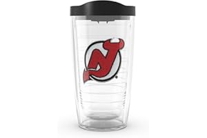 Tervis Made in USA Double Walled NHL New Jersey Devils Insulated Tumbler Cup Keeps Drinks Cold & Hot, 16oz, Primary Logo