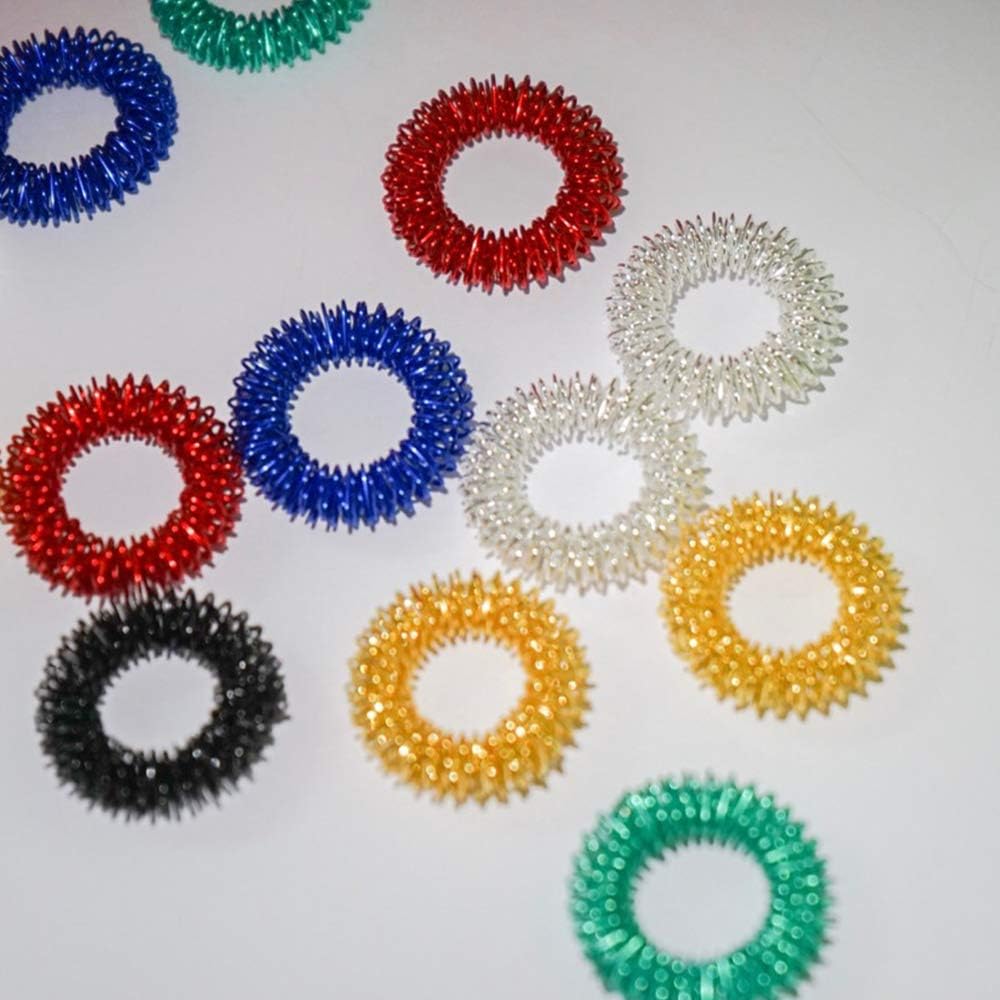 rolling rings sensory toy