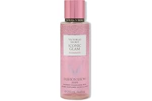Victoria's Secret Fashion Show Iconic Glam Shimmer Fragrance Mist, Body Spray for Women (8.4 oz)