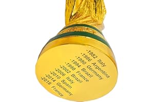 UPDATECLASSIC 2022 World Soccer Trophy Replica Football Award Soccer Fans Souvenirs（5 Inch Tall）